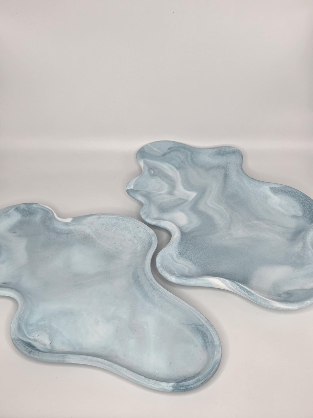 Green Marble Tray, Handcrafted: Two Styles Available | Vanity Tray | Wave Statement Tray | Artisan Made | Stone Decor | Handmade Luxury