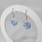 Nadia Light Blue Floral Earrings | Porcelain Style Polymer Clay | Hope Collection