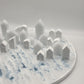 Home Decor Houses, Matt White and Sparkle White | Handcrafted Centrepieces | Christmas Village | Minimalist