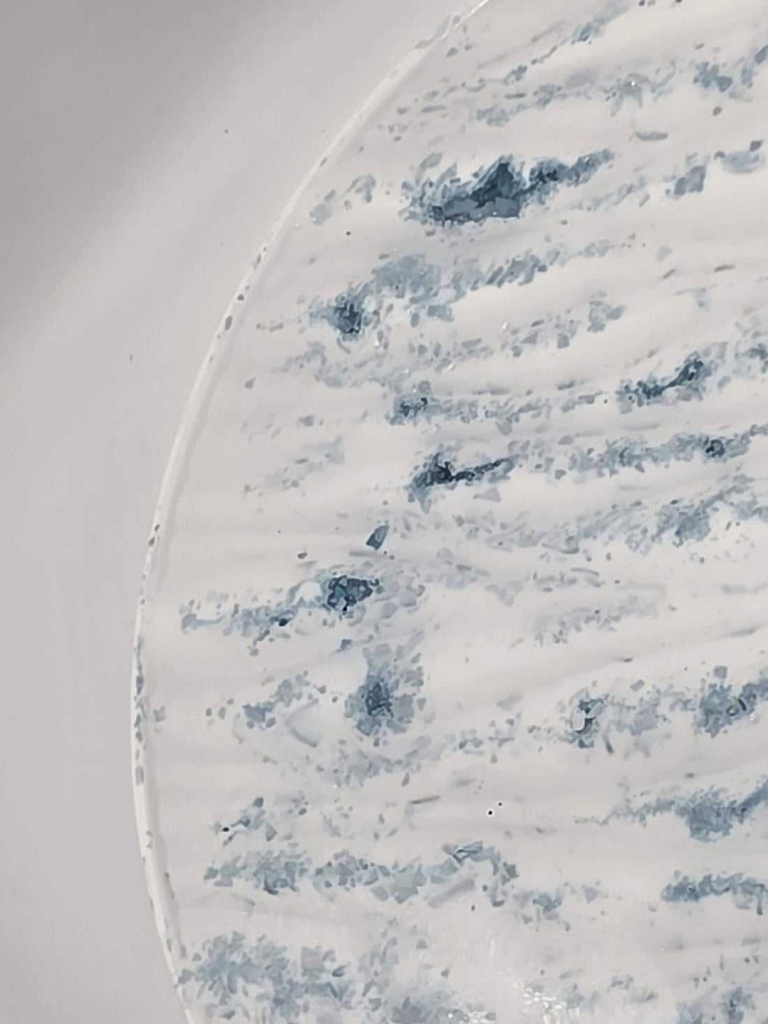 The Glacial Ridge Tray | Hand-Cast Stone with High-Gloss Resin Finish | Vanity Tray | Coffee Table Decor | Dinnerware Platter