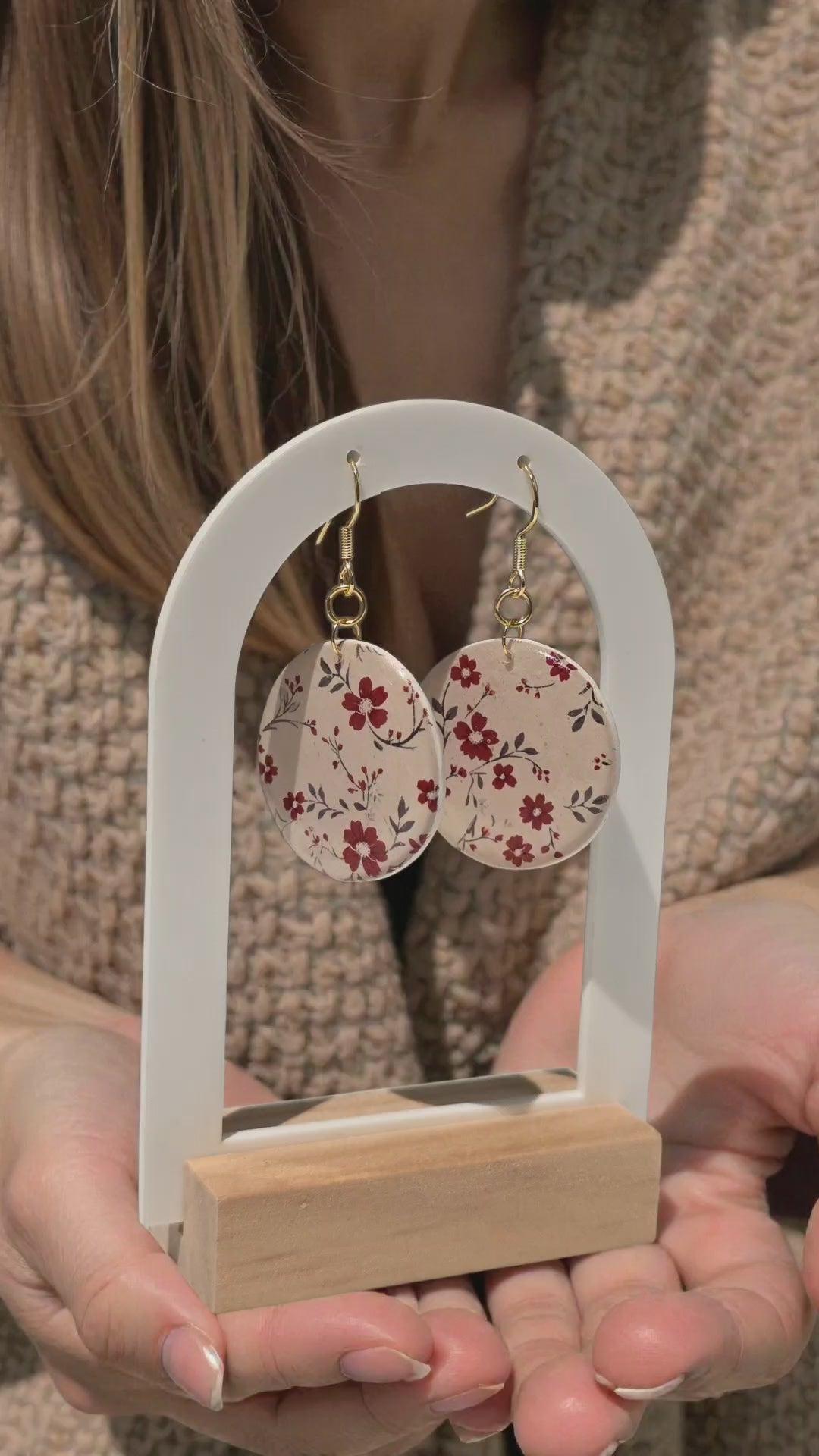 Emiline Collection | Handmade Botanical Polymer Clay Earrings | Breathe & Bloom Design