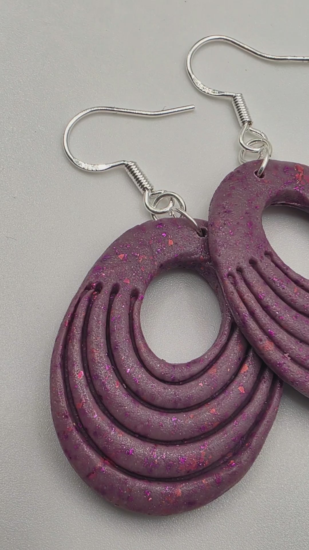 Thalia 'Blossom' Artisan Earrings – Radiant Orchid & Petal