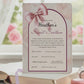 Sweet Sixteen Digital Invitation Template – Pink Ribbon & Petals Edition