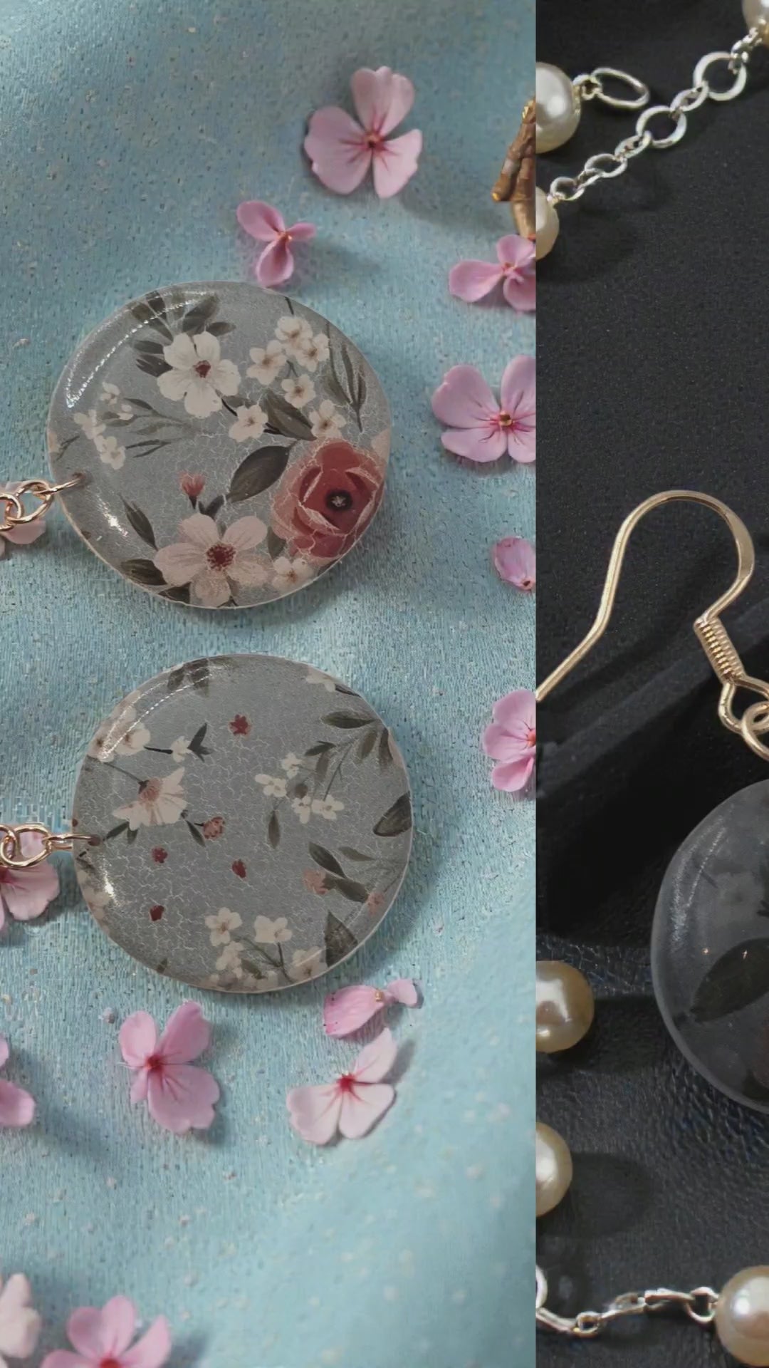 Lani Collection | Handmade Botanical Polymer Clay Earrings | Breathe & Bloom Design