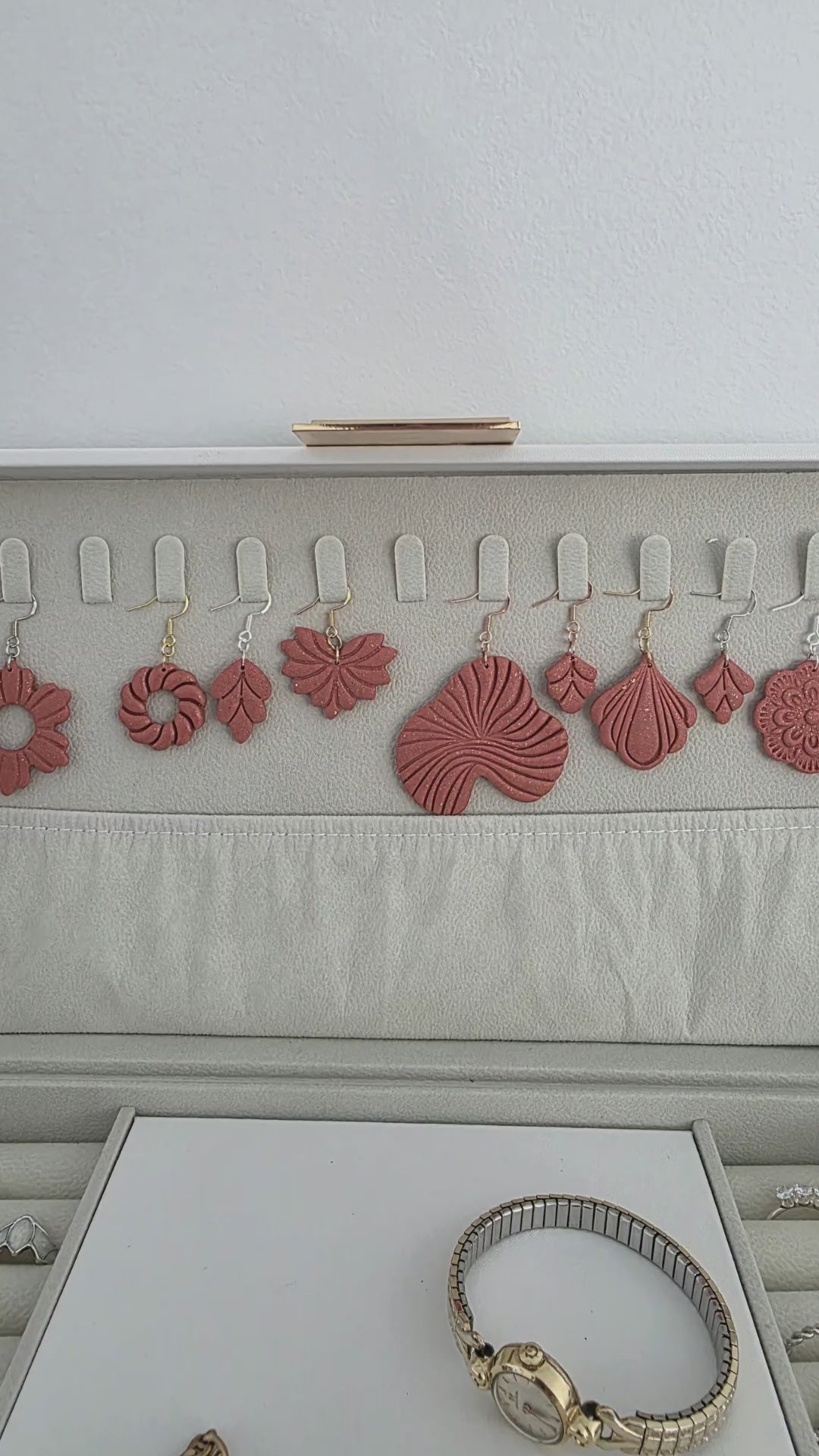 Letita 'Joy' Artisan Earrings – Soft Peach Sunset