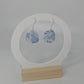 Nadia Light Blue Floral Earrings | Porcelain Style Polymer Clay | Hope Collection