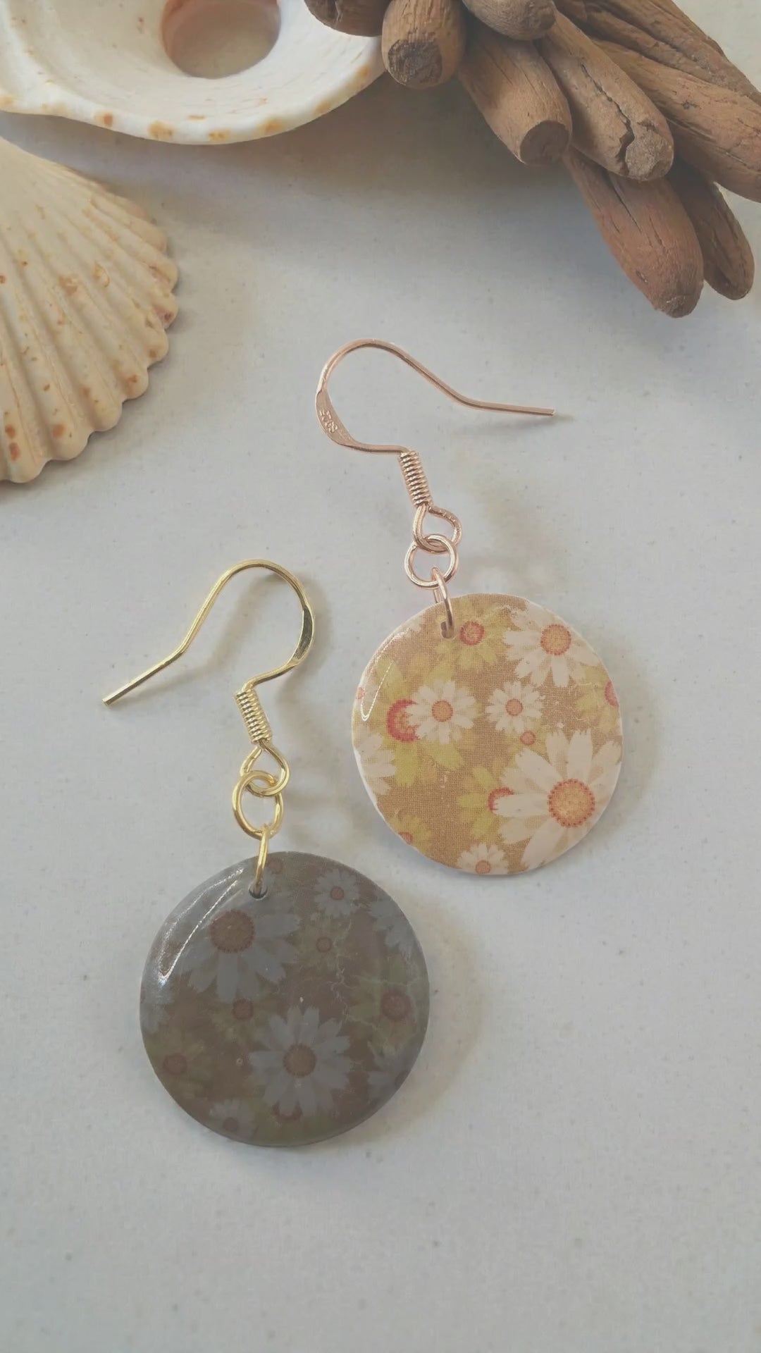 Althea Collection | Handmade Botanical Polymer Clay Earrings | Breathe & Bloom Design