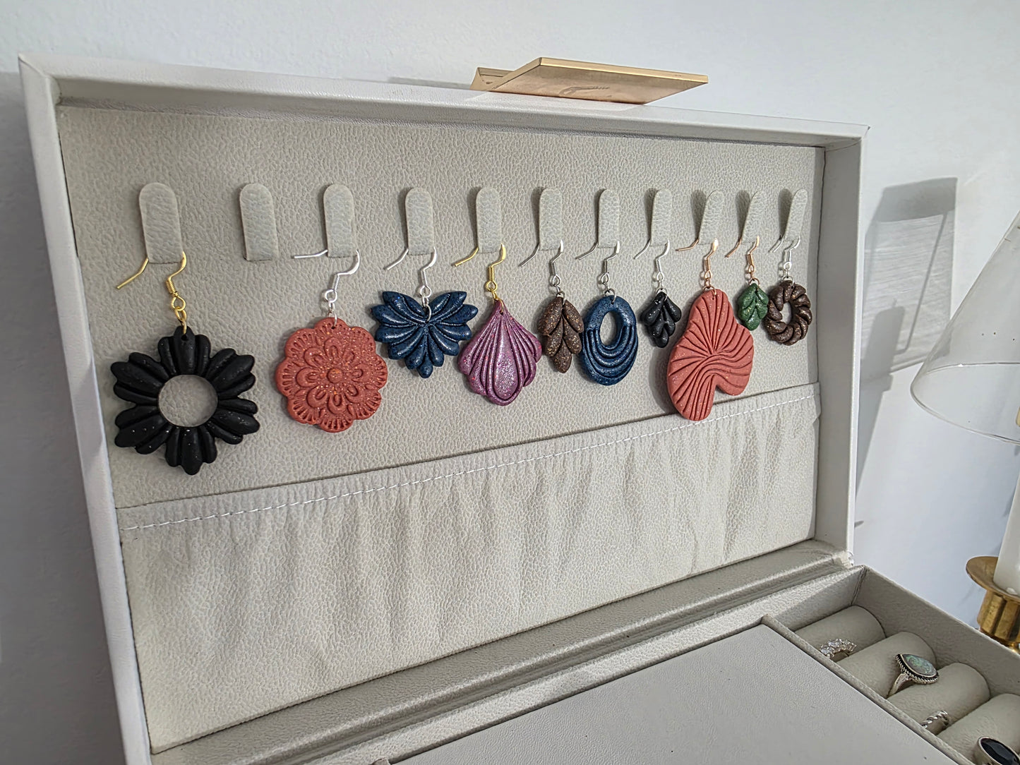 Thalia 'Blossom' Artisan Earrings – Radiant Orchid & Petal