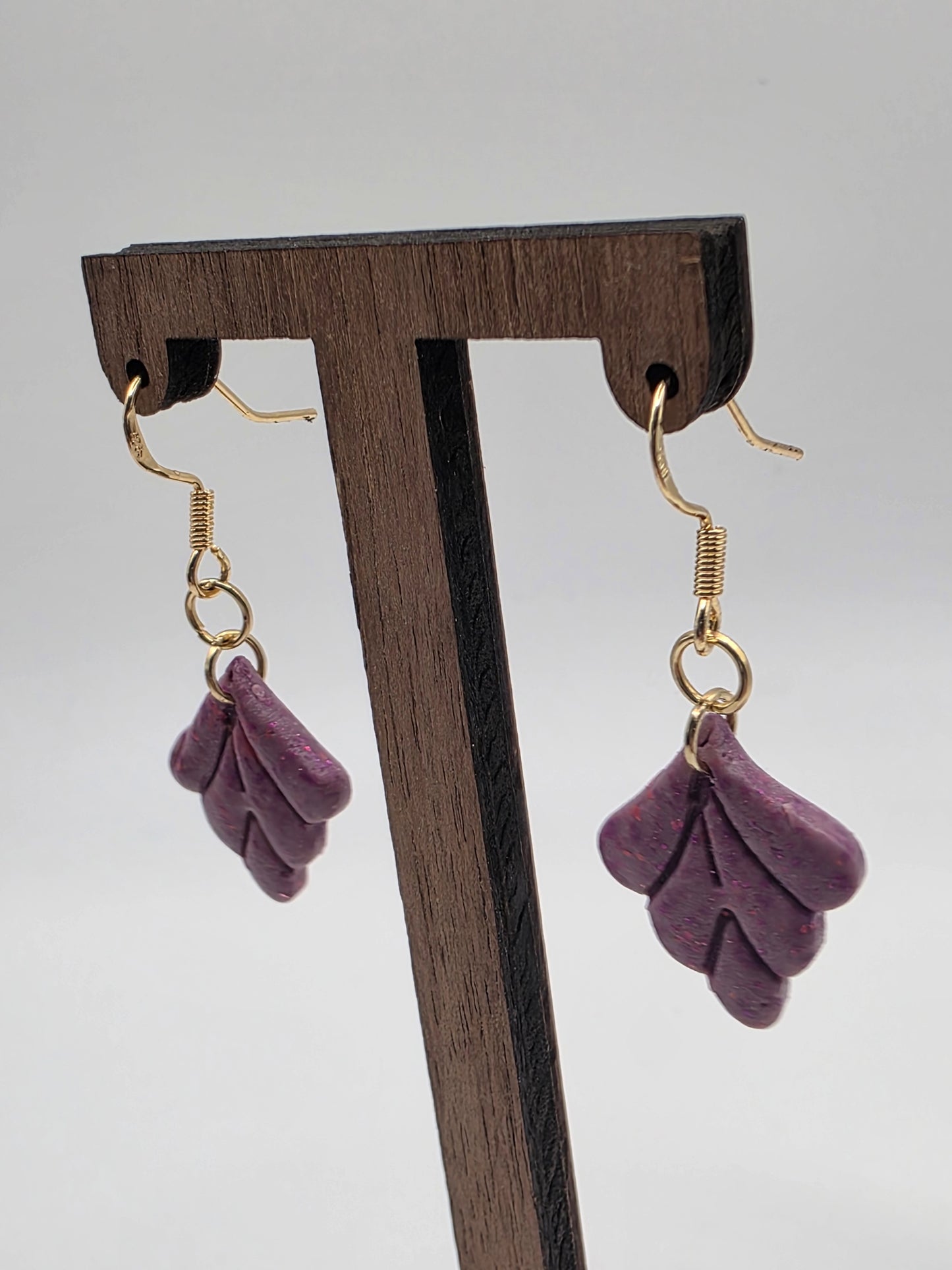 Thalia 'Blossom' Artisan Earrings – Radiant Orchid & Petal