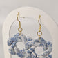 Nadia Light Blue Floral Earrings | Porcelain Style Polymer Clay | Hope Collection