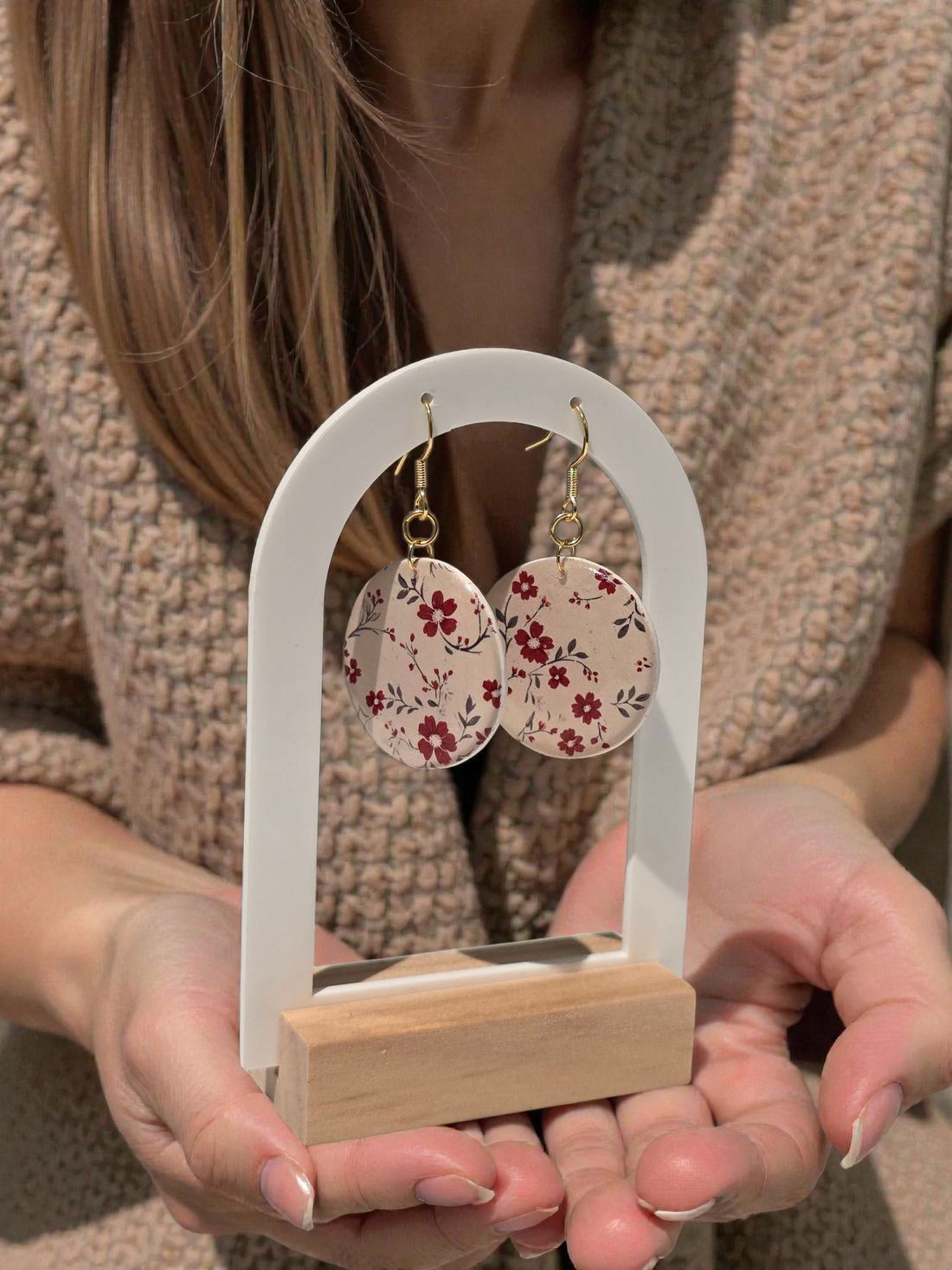 Emiline Collection | Handmade Botanical Polymer Clay Earrings | Breathe & Bloom Design