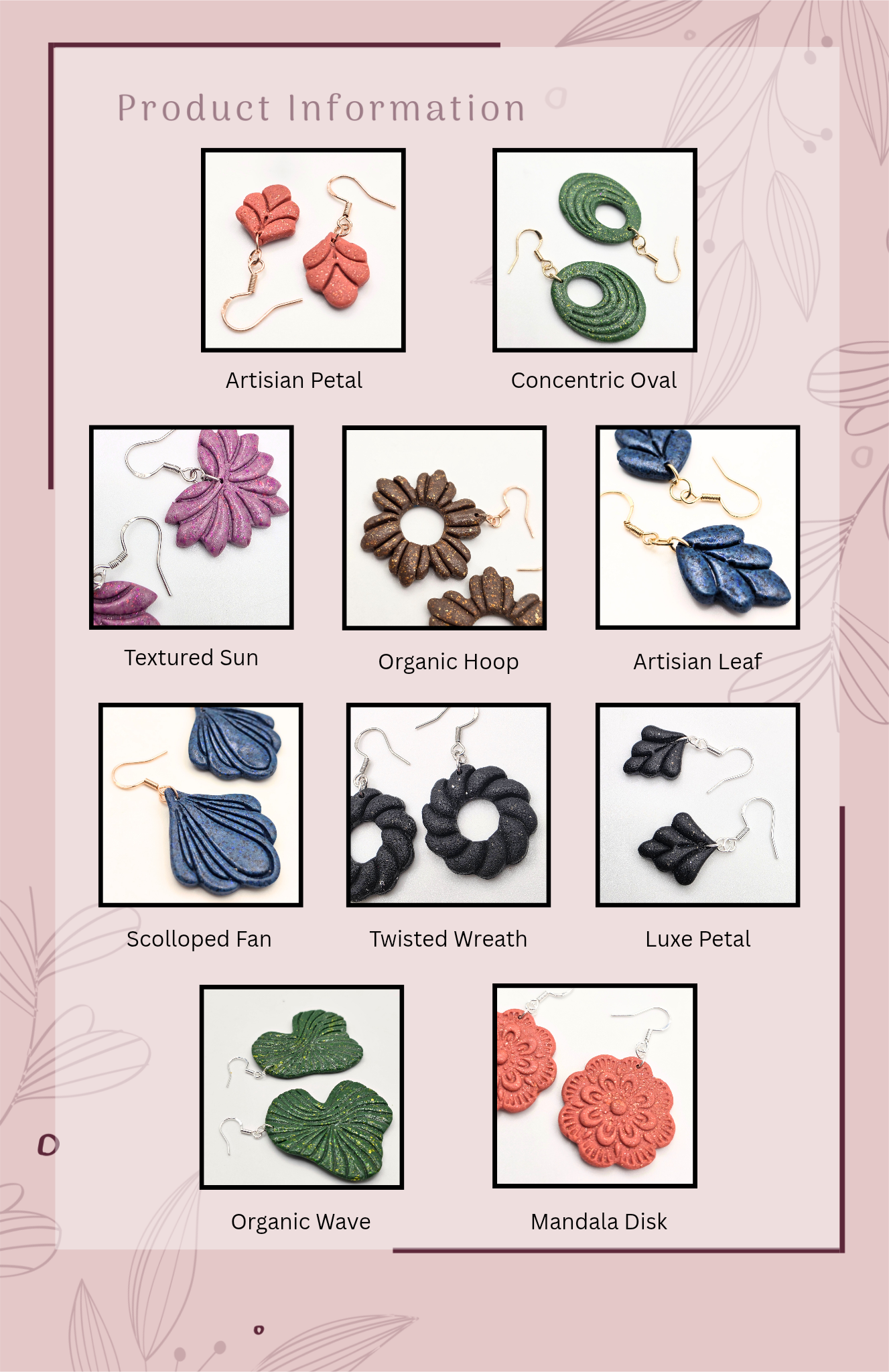 Thalia 'Blossom' Artisan Earrings – Radiant Orchid & Petal
