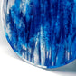 Azure Tide Handcrafted Resin Platter – Rippled Coastal Decorative Tray