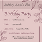 Minimalist Botanical Birthday Invitation – Dusty Rose Digital Template
