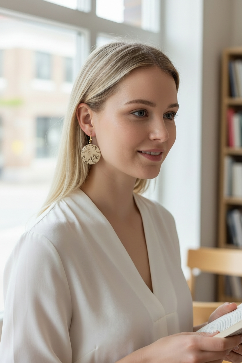 Verity Collection | Handmade Botanical Polymer Clay Earrings | Breathe & Bloom Design