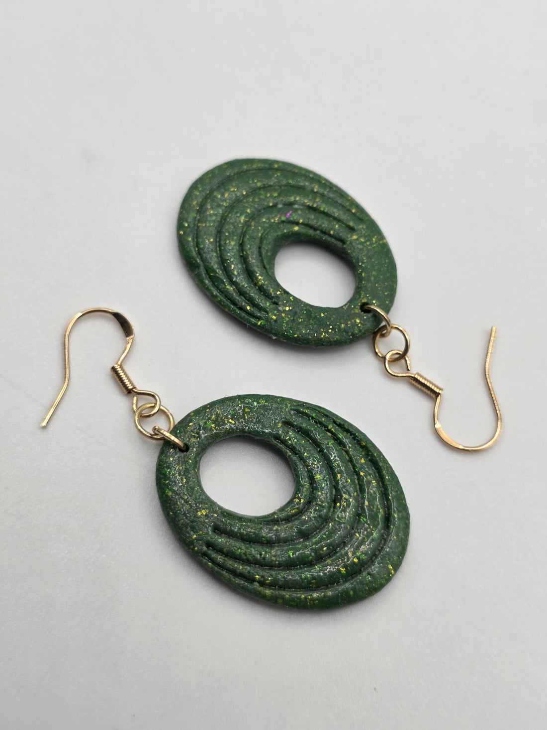 Kiki 'Happiness' Artisan Earrings – Vibrant Forest Green