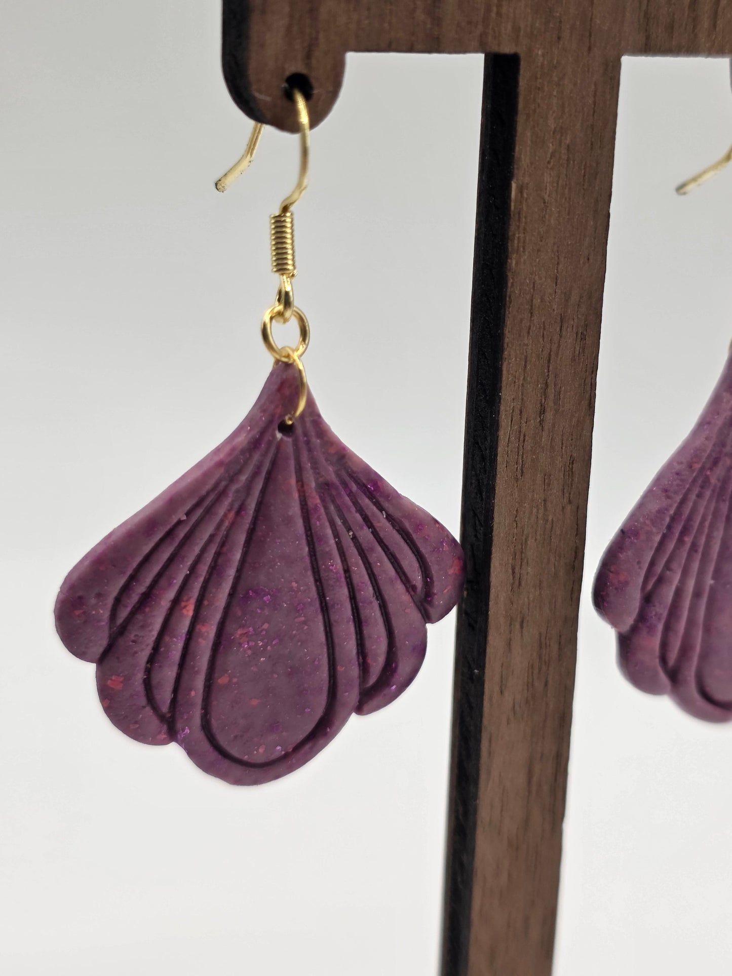 Thalia 'Blossom' Artisan Earrings – Radiant Orchid & Petal