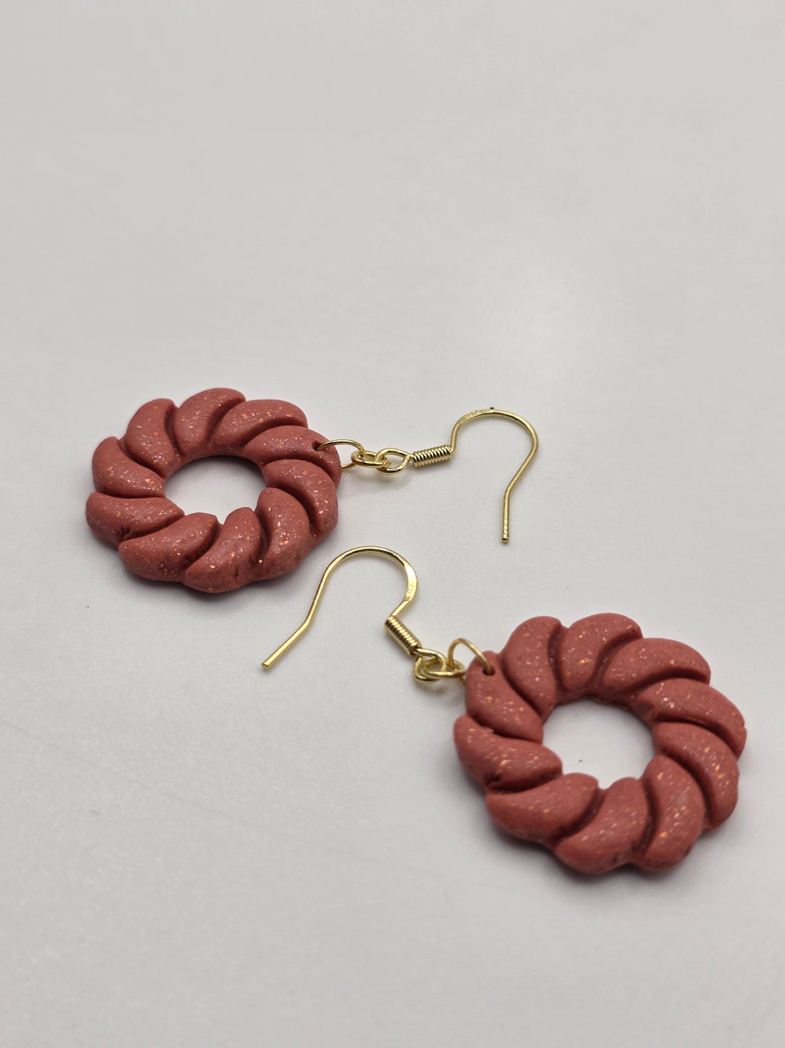 Letita 'Joy' Artisan Earrings – Soft Peach Sunset