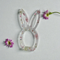 "Meadow & Stone" Bunny Silhouettes - Hand-Cast Botanical Home Accents - Festive Easter Decor