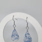 Nadia Light Blue Floral Earrings | Porcelain Style Polymer Clay | Hope Collection