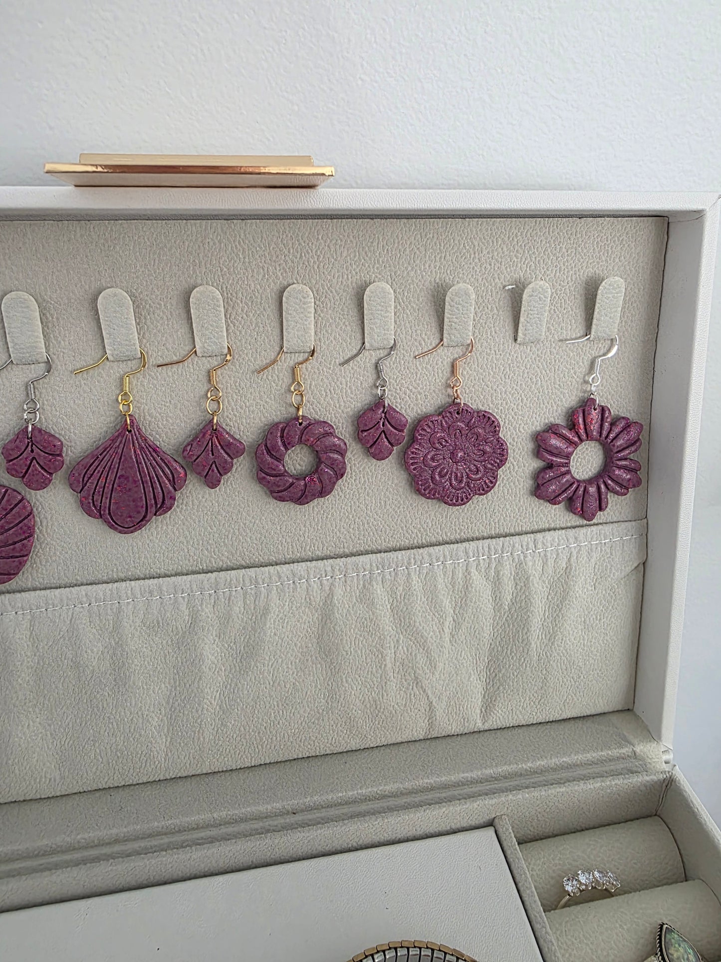 Thalia 'Blossom' Artisan Earrings – Radiant Orchid & Petal