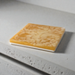 Handmade Golden Honey Resin Coasters - Set of 4 | Square Luxe Yellow & Gold Home Decor | Eco-Casting Artisan Drinkware