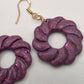 Thalia 'Blossom' Artisan Earrings – Radiant Orchid & Petal