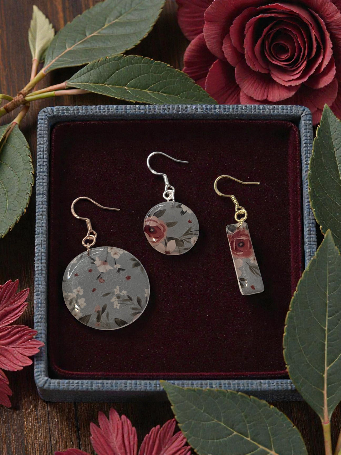 Lani Collection | Handmade Botanical Polymer Clay Earrings | Breathe & Bloom Design